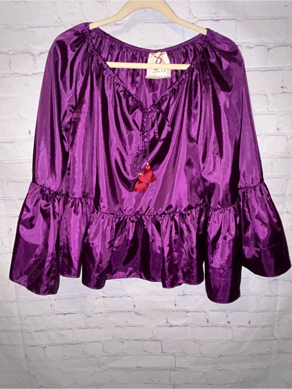 Figue peasant-style blouse size L